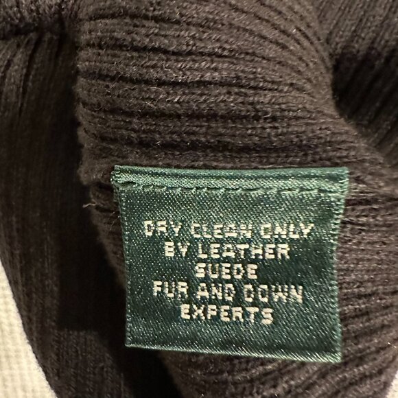 Ralph Lauren Jeans Company Knit Sweater Shirt Womens XL Leather Shoulder Patch - Picture 8 of 8